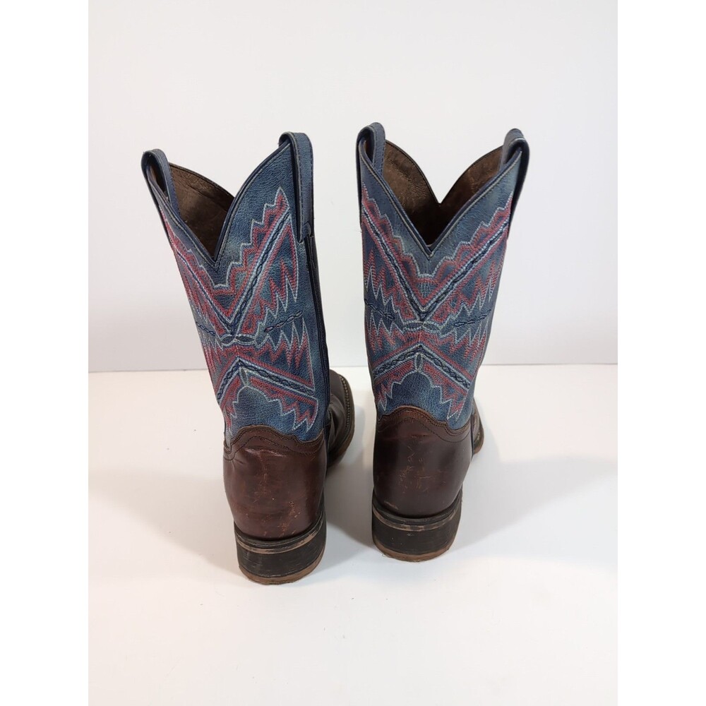 Nocona Women's Hero Nadia Blue Square Toe Western Cowboy Boots Size 8.5 B - Picture 7 of 13